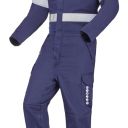 combinaison de travail multirisques atex reflect poches genoux 260. taille 36/38 a 60/62 - marine