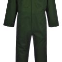 combinaison de travail 1 zip ignifugee anti-flamme soudeur. ts a 3xl - vert