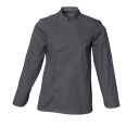 veste cookie. pressions manches longues. uni polyester / coton. t0 (36/38) à 6 (60/62) - gris fonce