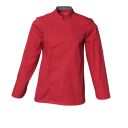 veste cookie. pressions manches longues. uni polyester / coton. t0 (36/38) à 6 (60/62) - rouge