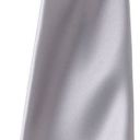 cravate satinee service. satin de polyester tisse brillant. dimensions 144 x 8,5 cm - gris acier