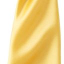 cravate satinee service. satin de polyester tisse brillant. dimensions 144 x 8,5 cm - jaune