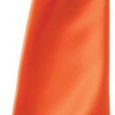 cravate satinee service. satin de polyester tisse brillant. dimensions 144 x 8,5 cm - orange