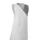 chasuble emma. liens. uni polyester / coton. tu reglable - blanc