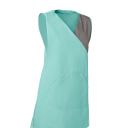 chasuble emma. liens. uni polyester / coton. tu reglable - vert nil