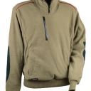 sweat polaire col zip workwear. 100% polyester, 280 g/m². ts À 4xl - beige