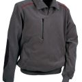 SWEAT POLAIRE COL ZIP WORKWEAR. 100% POLYESTER, 280 G/M². TS À 4XL - GRIS FONCE