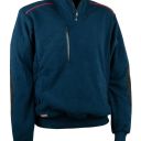 sweat polaire col zip workwear. 100% polyester, 280 g/m². ts À 4xl - marine