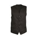 gilet de service. uni polyester / coton. t0 (36/38) a 6 (60/62) - noir