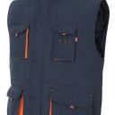 gilet unisexe combi-duo matelasse multipoches. 100% polyester, 400 g/m². ts a 3xl - marine/orange