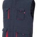 gilet unisexe combi-duo matelasse multipoches. 100% polyester, 400 g/m². ts a 3xl - marine/rouge