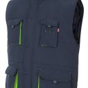 gilet unisexe combi-duo matelasse multipoches. 100% polyester, 400 g/m². ts a 3xl - marine/vert