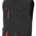 gilet unisexe combi-duo matelasse multipoches. 100% polyester, 400 g/m². ts a 3xl - nori/orange