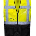 gilet haute visibilite bicolore multipoches. 100% polyester, 125 g/m². en 13688, en iso 20471 cl1. ts a 3xl - jaune/noir