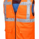 gilet haute visibilite rafraichissant. 100% polyester et bambou, 440 g/m². en 13688, en iso 20471 cl2. ts/m À xxl/3xl - orange