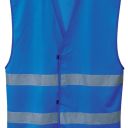 gilet vigile unisexe securite reflect. 100% polyester, 125 g/m² - ts/m a xxl/3xl - bleu royal