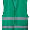 gilet vigile unisexe securite reflect. 100% polyester, 125 g/m² - ts/m a xxl/3xl - vert bouteille