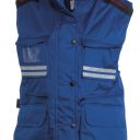 gilet femme badge system ripstop matelasse. 100% polyester ripstop 240t 180 g/m². en iso 13688. ts à l - bleu royal