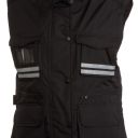 gilet femme badge system ripstop matelasse. 100% polyester ripstop 240t 180 g/m². en iso 13688. ts à l - noir