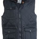 gilet unisexe matelasse multipoches sans manches. 100% polyester, 65 g/m². ts a 3xl - marine