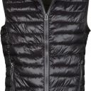 gilet doudoune tech-line homme chaud / respirant. nylon haute densite, 38 g/m². ts à 3xl - noir