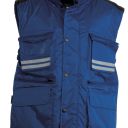 gilet homme badge system ripstop matelasse. 100% polyester ripstop 240t 180 g/m². en iso 13688. ts à 3xl - bleu royal