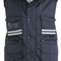 GILET HOMME BADGE SYSTEM RIPSTOP MATELASSE. 100% POLYESTER RIPSTOP 240T 180 G/M². EN ISO 13688. TS à 3XL - MARINE