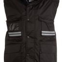gilet homme badge system ripstop matelasse. 100% polyester ripstop 240t 180 g/m². en iso 13688. ts à 3xl - noir