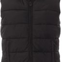 gilet doudoune tech-line unisexe chaud / respirant. 100% polyester effet duvet, 56 g/m². txs à 3xl - noir