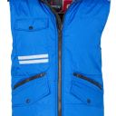 gilet unisexe badge system ripstop matelasse. 100% polyester ripstop 240t 180 g/m². en iso 13688. ts à 5xl - bleu royal