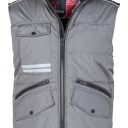 gilet unisexe badge system ripstop matelasse. 100% polyester ripstop 240t 180 g/m². en iso 13688. ts à 5xl - gris fonce