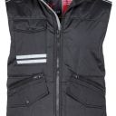 gilet unisexe badge system ripstop matelasse. 100% polyester ripstop 240t 180 g/m². en iso 13688. ts à 5xl - noir