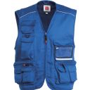 gilet unisexe badge system uni. polyester / coton 190 g/m². en iso 13688. ts à 5xl - bleu royal