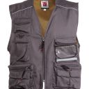 gilet unisexe badge system uni. polyester / coton 190 g/m². en iso 13688. ts à 5xl - gris fonce