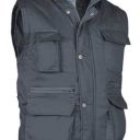 gilet unisexe matelasse multipoches reporter. polyeste / coton, 220 g/m² - ts a xxl - gris fonce