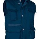 gilet unisexe matelasse multipoches reporter. polyeste / coton, 220 g/m² - ts a xxl - marine