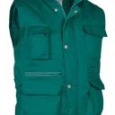 gilet unisexe matelasse multipoches reporter. polyeste / coton, 220 g/m² - ts a xxl - vert prairie