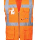 gilet haute visibilite multipoches. 100% polyester, 125 g/m². en 13688, en iso 20471 cl2. txs a 5xl - orange