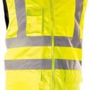 gilet haute visibilite multipoches double polaire. 100% polyester, 260 g/m². en 13688, en iso 20471 cl2. ts À 3xl - jaune