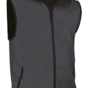 gilet unisexe extreme confort softshell. polyamide / elasthanne / membrane skinbreath, 350 g/m². ts a xxl - gris fonce