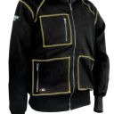 sweat multipoches zip central workwear. 100% coton, 380 g/m². ts À 4xl - noir