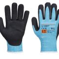 Gants de protection anti-coupure cuir 4X43F - ANSI CUT A7 - HPPE, Fibre d'acier, Basalte, Elasthanne, Nitrile Sablé. Taille 8 A 11