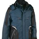 veste doublee eco responsable winter workwear, polyester recycle + membrane respirante/alu/pu 200 g/m². en iso 13688, en 343. t42 À 62 - marine