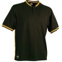 tee-shirt manches courtes avec fermeture 2 boutons workwear. 100% coton, 165 g/m². ts À 4xl - vert fonce