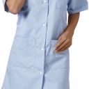 tunique marina. pressions manches courtes. uni polyester / coton. t0 (36/38) à 6 (60/62) - bleu ciel