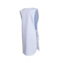 chasuble marion. liens. uni polyester / coton. tu reglable - bleu ciel