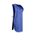 chasuble marion. liens. uni polyester / coton. tu reglable - bleu roi