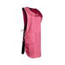 chasuble marion. liens. uni polyester / coton. tu reglable - fushia