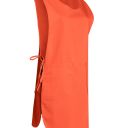 chasuble marion. liens. uni polyester / coton. tu reglable - orange