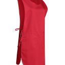 chasuble marion. liens. uni polyester / coton. tu reglable - rouge